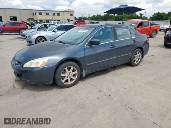 2003 Honda Accord EX z VIN 1HGCM66503A033734, wystawiony jako Copart lot #58805125 z przebiegiem 175 582 mil mil oraz Czysty tytuł • Clean title. Historia ofert i sprzedaży dostępna na DreamBid. Obrazek 1.