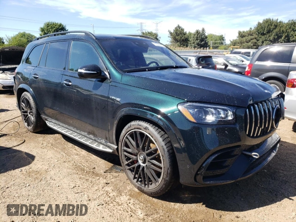 2023 Mercedes-Benz GLS 63 AMG with VIN 4JGFF8KE1PA940386, listed as a Copart auction lot 66294323 with 4,477 mi miles and . Bid and sale history available at DreamBid. Image 4.
