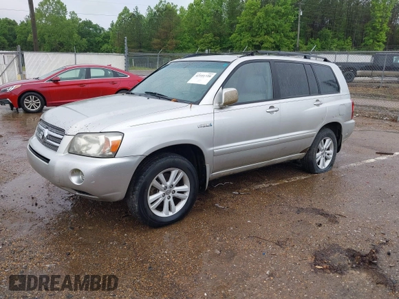 2007 Toyota Highlander Hybrid with VIN JTEGW21A270020336, listed as a IAAI auction lot 42101720 with 206,279 mi miles. Bid and sale history available at carsss.com. Image 2.