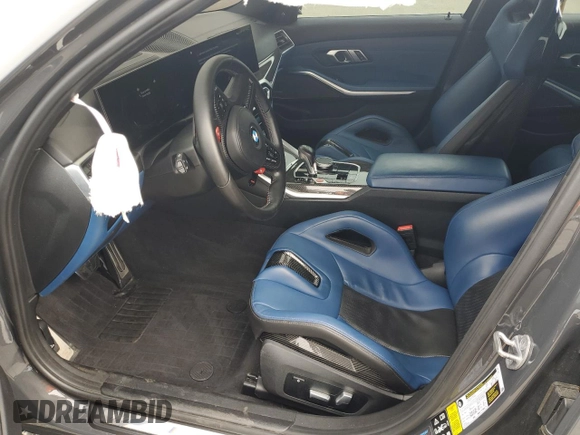 2023 BMW M3 Competition xDrive z VIN WBS43AY08PFP39992, wystawiony jako Copart lot #58658385 z przebiegiem 16 839 mil mil oraz Szkoda całkowita • Salvage title. Historia ofert i sprzedaży dostępna na DreamBid. Obrazek 7.