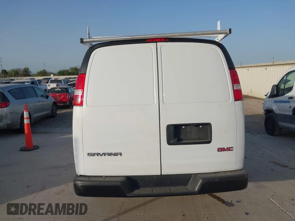 2022 GMC Savana Cargo Van with VIN 1GTW7AFPXN1139117, listed as a IAAI auction lot 41840493 with 107,784 mi miles. Bid and sale history available at carsss.com. Image 16.