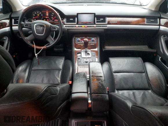 2008 Audi A8 L 4.2L with VIN WAUMV94E38N012703, listed as a Copart auction lot 86854604 with 132,363 mi miles and Salvage Title. Bid and sale history available at carsss.com. Image 8.
