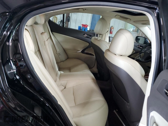 2012 Lexus IS 250 with VIN JTHCF5C21C5059246, listed as a Copart auction lot 63301575 with 159,033 mi miles and Salvage title. Bid and sale history available at DreamBid. Image 10.