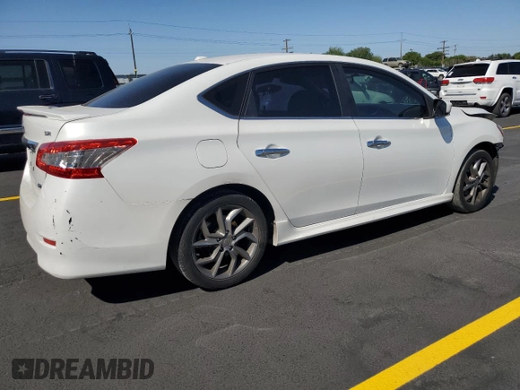 2013 Nissan Sentra SR z VIN 3N1AB7AP5DL609597, wystawiony jako Copart lot #58694435 z przebiegiem 98 954 mil mil oraz Szkoda całkowita • Salvage title. Historia ofert i sprzedaży dostępna na DreamBid. Obrazek 3.