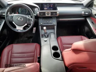 2016 Lexus IS 350 with VIN JTHCE1D27G5012075, listed as a Copart auction lot 43336725 with 58,279 mi miles and Clean title. Bid and sale history available at DreamBid. Image 8.