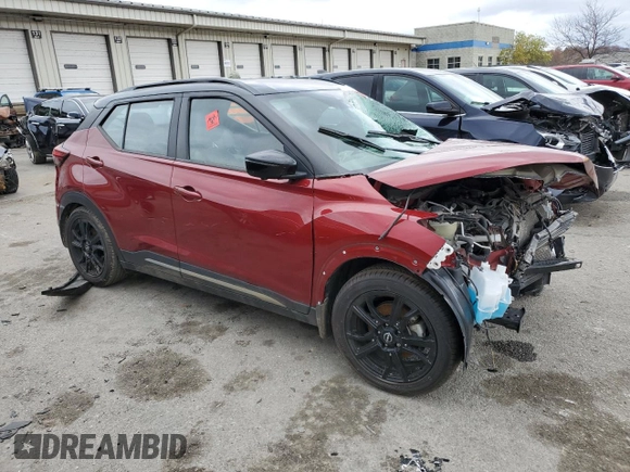 2023 Nissan Kicks SR with VIN 3N1CP5DV0PL520131, listed as a Copart auction lot 80838834 with Not Provided miles and Salvage Title. Bid and sale history available at DreamBid. Image 4.