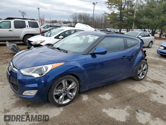 2017 Hyundai Veloster with VIN KMHTC6AD8HU324368, listed as a Copart auction lot 37286853 with 90,777 mi miles. Bid and sale history available at carsss.com. Image 1.