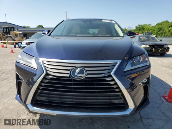 2017 Lexus RX 350 with VIN 2T2ZZMCA6HC035521, listed as a Copart auction lot 54652395 with 50,325 mi miles and Salvage Title. Bid and sale history available at DreamBid. Image 5.