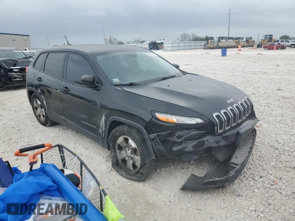 2017 Jeep Cherokee Sport with VIN 1C4PJLAB0HW669519, listed as a Copart auction lot 50829425 with 138,190 mi miles and Salvage Title. Bid and sale history available at carsss.com. Image 4.
