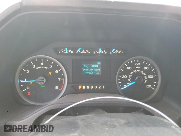 2017 Ford F-150 XL with VIN 1FTEX1E82HFA34892, listed as a Copart auction lot 44759455 with 102,764 mi miles and Salvage Title. Bid and sale history available at carsss.com. Image 9.