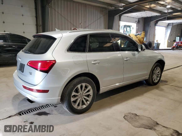 2013 Audi Q5 Premium Plus with VIN WA1LFAFP2DA075041, listed as a Copart auction lot 56167425 with 127,086 mi miles and Salvage title. Bid and sale history available at DreamBid. Image 3.