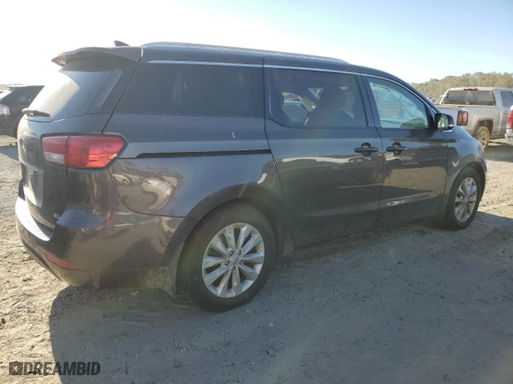 2015 Kia Sedona EX with VIN KNDMC5C10F6020524, listed as a Copart auction lot 75278884 with 136,233 mi miles and Salvage Title. Bid and sale history available at carsss.com. Image 3.