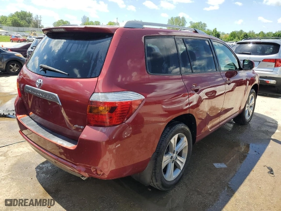 2010 Toyota Highlander Sport with VIN JTEEK3EHXA2152532, listed as a Copart auction lot 54220404 with 93,487 mi miles and Salvage Title. Bid and sale history available at carsss.com. Image 3.