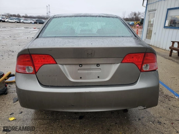 2008 Honda Civic Sdn EX-L with VIN 2HGFA16918H344318, listed as a Copart auction lot 47496895 with 253,762 mi miles and Clean Title. Bid and sale history available at carsss.com. Image 6.
