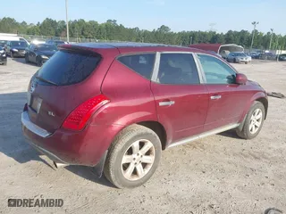 2007 Nissan Murano SL with VIN JN8AZ08T27W527641, listed as a IAAI auction lot 39378581 with 121,625 mi miles. Bid and sale history available at carsss.com. Image 4.