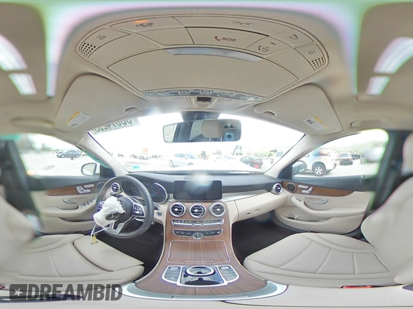 2021 Mercedes-Benz C 300 with VIN W1KWF8DB0MR620874, listed as a Copart auction lot 53074255 with 46,832 mi miles and Salvage title. Bid and sale history available at DreamBid. Image 13.