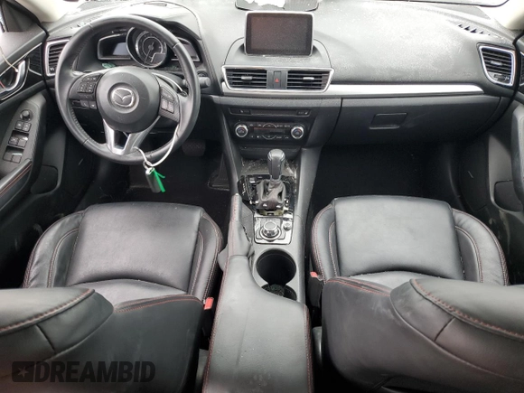 2016 Mazda 3 S Touring with VIN JM1BM1M3XG1299797, listed as a Copart auction lot 54344485 with Not provided miles and Salvage title. Bid and sale history available at DreamBid. Image 8.