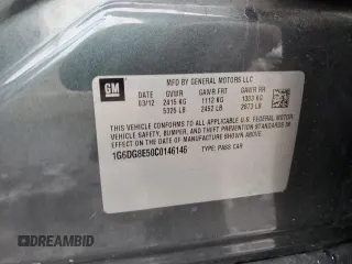 2012 Cadillac CTS with VIN 1G6DG8E50C0146146, listed as a Copart auction lot 81667494 with 156,442 mi miles and Salvage Title. Bid and sale history available at DreamBid. Image 12.