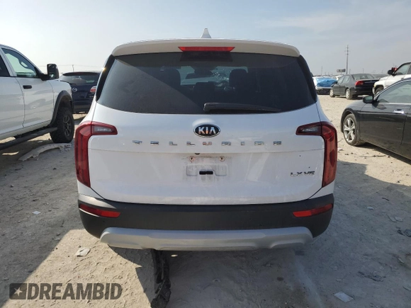 2021 Kia Telluride LX with VIN 5XYP24HC5MG166318, listed as a Copart auction lot 44256495 with 41,229 mi miles and Salvage title. Bid and sale history available at DreamBid. Image 6.
