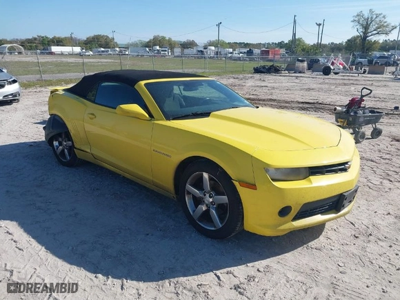 2015 Chevrolet Camaro LT with VIN 2G1FD3D37F9177561, listed as a IAAI auction lot 41698102 with 235,414 mi miles. Bid and sale history available at carsss.com. Image 1.