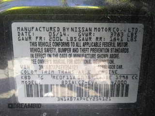 2014 Nissan Sentra SR with VIN 3N1AB7AP4EY254121, listed as a IAAI auction lot 42020734 with Not Provided miles and . Bid and sale history available at DreamBid. Image 9.
