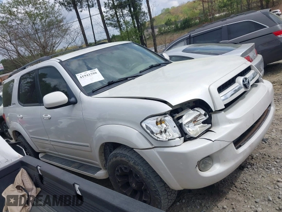 2006 Toyota Sequoia Limited with VIN 5TDZT38A46S269380, listed as a IAAI auction lot 41941588 with 285,464 mi miles and . Bid and sale history available at DreamBid. Image 13.