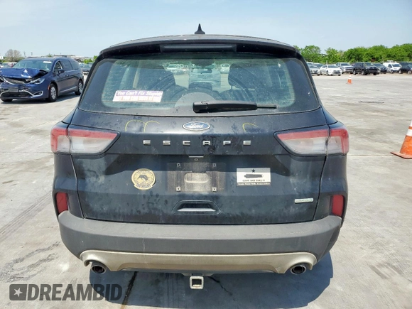 2020 Ford Escape S with VIN 1FMCU0F6XLUA76394, listed as a Copart auction lot 53203435 with Not Provided miles and Clean Title. Bid and sale history available at carsss.com. Image 6.