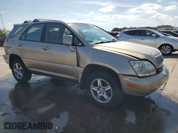 2002 Lexus RX 300 with VIN JTJHF10U620272563, listed as a Copart auction lot 72354434 with 153,330 mi miles and Salvage Title. Bid and sale history available at carsss.com. Image 4.