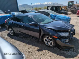2017 Honda Civic Sedan LX with VIN 2HGFC2F51HH572008, listed as a Copart auction lot 51002125 with 103,088 mi miles and Salvage Title. Bid and sale history available at carsss.com. Image 4.