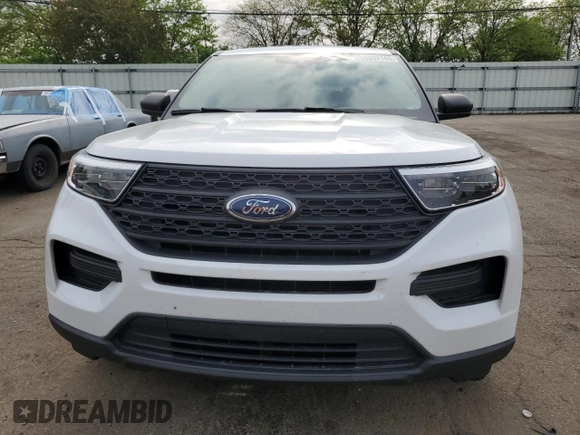 2021 Ford Explorer with VIN 1FMSK7BH6MGB14172, listed as a Copart auction lot 55282145 with 53,884 mi miles and Salvage title. Bid and sale history available at DreamBid. Image 5.