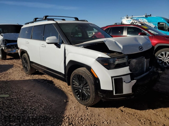 2025 Hyundai Santa Fe Calligraphy with VIN 5NMP5DG1XSH025481, listed as a Copart auction lot 46890225 with 2,152 mi miles and Salvage title. Bid and sale history available at DreamBid. Image 4.