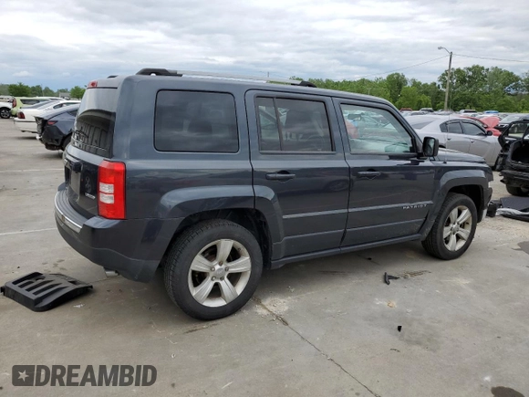 2014 Jeep Patriot Limited with VIN 1C4NJPCB9ED900811, listed as a Copart auction lot 58061115 with 230,415 mi miles and Salvage title. Bid and sale history available at DreamBid. Image 3.