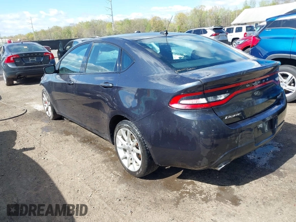 2013 Dodge Dart SXT with VIN 1C3CDFBA0DD324210, listed as a IAAI auction lot 42008663 with 161,028 mi miles. Bid and sale history available at carsss.com. Image 3.