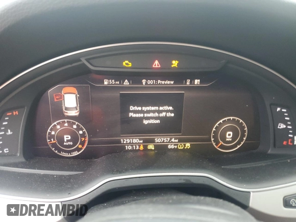 2019 Audi Q7 Premium Plus with VIN WA1LHAF79KD017451, listed as a Copart auction lot 61527125 with 129,180 mi miles and Salvage title. Bid and sale history available at DreamBid. Image 9.