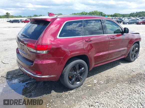2016 Jeep Grand Cherokee Overland z VIN 1C4RJECG6GC401782, wystawiony jako IAAI lot #42442771 z przebiegiem 104 196 mil mil oraz . Historia ofert i sprzedaży dostępna na DreamBid. Obrazek 4.