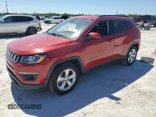 2019 Jeep Compass Altitude with VIN 3C4NJCBB7KT851771, listed as a Copart auction lot 48555855 with 77,820 mi miles and Salvage Title. Bid and sale history available at carsss.com. Image 1.