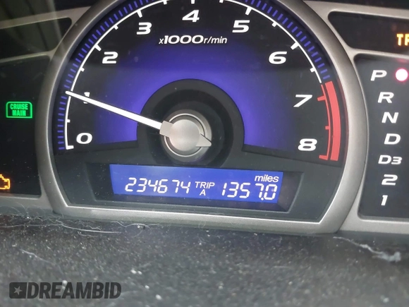 2008 Honda Civic LX with VIN 1HGFA16598L040461, listed as a IAAI auction lot 42196719 with 234,674 mi miles and . Bid and sale history available at DreamBid. Image 7.