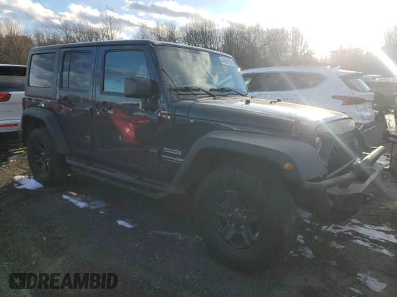 2018 Jeep Wrangler JK Unlimited Sport S with VIN 1C4BJWDG9JL897920, listed as a Copart auction lot 44058795 with 95,142 mi miles and Clean Title. Bid and sale history available at carsss.com. Image 4.