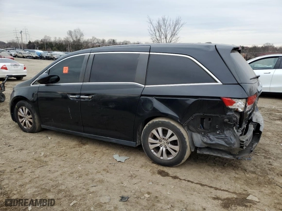2016 Honda Odyssey EX-L with VIN 5FNRL5H64GB037505, listed as a Copart auction lot 43907105 with 208,709 mi miles and Salvage Title. Bid and sale history available at carsss.com. Image 2.