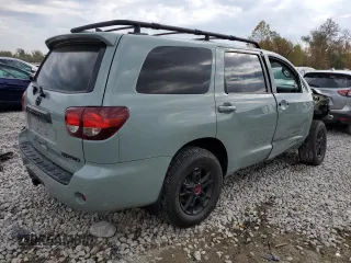 2021 Toyota Sequoia TRD Pro with VIN 5TDEY5B19MS186271, listed as a Copart auction lot 77642514 with 44,172 mi miles and Salvage Title. Bid and sale history available at carsss.com. Image 3.