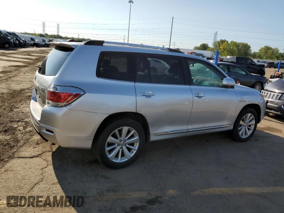 2012 Toyota Highlander Hybrid Limited with VIN JTEDC3EH1C2007813, listed as a Copart auction lot 69659804 with 89,635 mi miles and Clean Title. Bid and sale history available at carsss.com. Image 3.