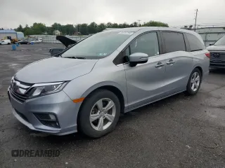 2019 Honda Odyssey EX z VIN 5FNRL6H59KB022682, wystawiony jako Copart lot #58787265 z przebiegiem 54 803 mil mil oraz Szkoda całkowita • Salvage title. Historia ofert i sprzedaży dostępna na DreamBid. Obrazek 1.
