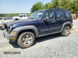 2007 Jeep Liberty Sport with VIN 1J4GK48K77W510465, listed as a Copart auction lot 53970385 with 255,529 mi miles and Salvage Title. Bid and sale history available at carsss.com. Image 1.