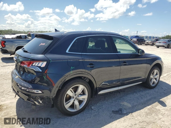 2019 Audi Q5 Premium with VIN WA1ANAFYXK2117563, listed as a Copart auction lot 61355445 with 49,209 mi miles and Salvage title. Bid and sale history available at DreamBid. Image 3.