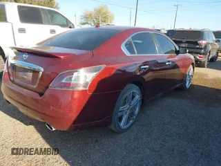 2013 Nissan Maxima S with VIN 1N4AA5AP7DC807233, listed as a IAAI auction lot 41760607 with 163,599 mi miles and . Bid and sale history available at DreamBid. Image 4.