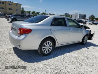 2009 Toyota Corolla with VIN JTDBL40E299062723, listed as a Copart auction lot 52899515 with 183,666 mi miles and Salvage Title. Bid and sale history available at carsss.com. Image 3.