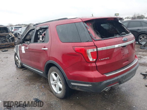 2018 Ford Explorer Limited with VIN 1FM5K7F84JGC84582, listed as a IAAI auction lot 41564354 with Not Provided miles and . Bid and sale history available at carsss.com. Image 3.