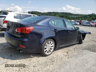 2009 Lexus IS 250 with VIN JTHCK262X92029131, listed as a Copart auction lot 63858915 with 129,451 mi miles and Salvage title. Bid and sale history available at DreamBid. Image 3.