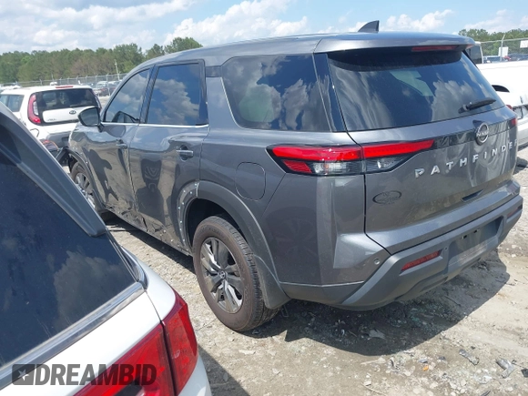 2024 Nissan Pathfinder S with VIN 5N1DR3AA0RC306767, listed as a IAAI auction lot 42233662 with 34,074 mi miles and . Bid and sale history available at DreamBid. Image 3.