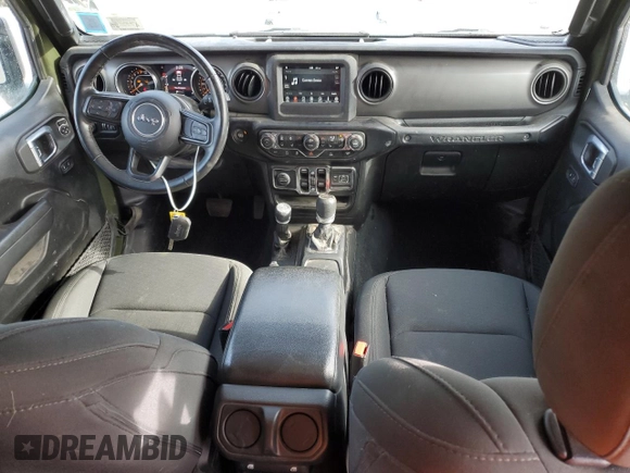 2022 Jeep Wrangler Unlimited Sport S with VIN 1C4HJXDG2NW151250, listed as a Copart auction lot 46073145 with 46,531 mi miles and Salvage Title. Bid and sale history available at carsss.com. Image 8.